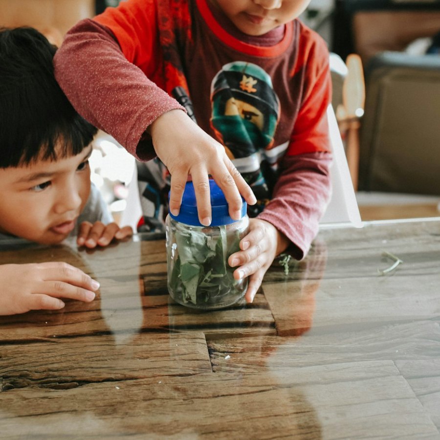 Children doing a hands-on science activity